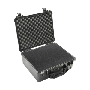 pelican 1550 drone case open with pluck foam